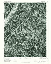 Bens Run 1975 topographic map thumbnail