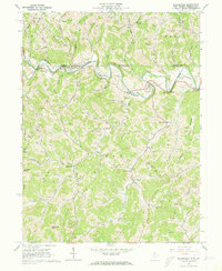 Blacksville 1958 topographic map thumbnail