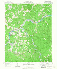 Blue Creek 1957 topographic map thumbnail