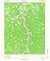 Branchland 1962 topographic map thumbnail