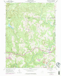 Bruceton Mills 1960 topographic map thumbnail