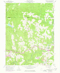 Bruceton Mills 1960 topographic map thumbnail