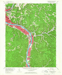 Charleston East 1957 topographic map thumbnail