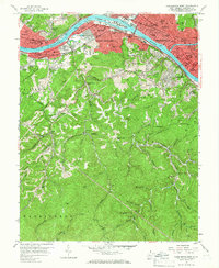 Charleston West 1958 topographic map thumbnail