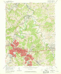 Clarksburg 1958 topographic map thumbnail