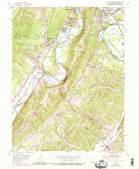 Cresaptown 1949 topographic map thumbnail