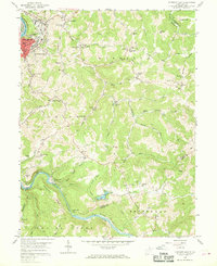 Fairmont East 1958 topographic map thumbnail