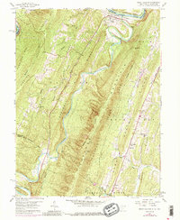 Great Cacapon 1958 topographic map thumbnail