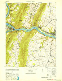 Harpers Ferry 1953 topographic map thumbnail