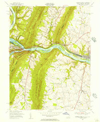 Harpers Ferry 1955 topographic map thumbnail