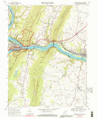 Harpers Ferry 1969 topographic map thumbnail