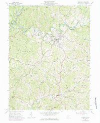 Harrisville 1964 topographic map thumbnail