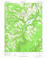 Kingwood 1960 topographic map thumbnail