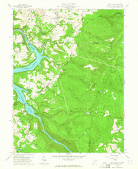Lake Lynn 1960 topographic map thumbnail