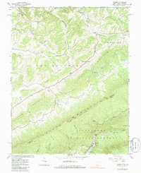 Lindside 1965 topographic map thumbnail