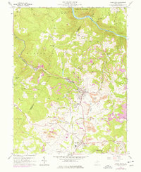Masontown 1960 topographic map thumbnail