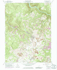 Masontown 1960 topographic map thumbnail