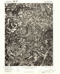 Morgantown North 1976 topographic map thumbnail
