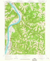 New Martinsville 1960 topographic map thumbnail