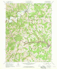 Osage 1958 topographic map thumbnail