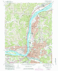 Parkersburg 1969 topographic map thumbnail
