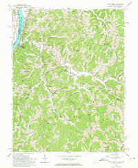 Pond Creek 1960 topographic map thumbnail