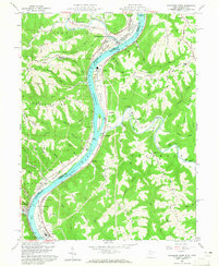 Powhatan Point topographic map thumbnail