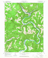 Rowlesburg 1960 topographic map thumbnail