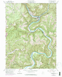Rowlesburg 1960 topographic map thumbnail