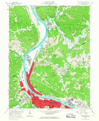 Saint Albans 1958 topographic map thumbnail