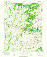Shepherdstown 1953 topographic map thumbnail
