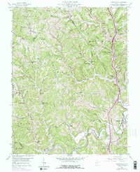 Sissonville 1958 topographic map preview