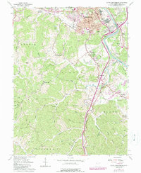 South Parkersburg 1961 topographic map thumbnail