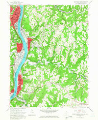 Steubenville East 1958 topographic map thumbnail