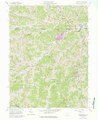 Wadestown 1958 topographic map thumbnail