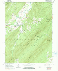 Wardensville 1965 topographic map thumbnail