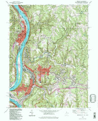 Weirton 1994 topographic map thumbnail
