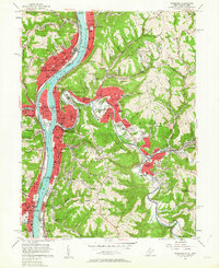 Wheeling 1956 topographic map thumbnail