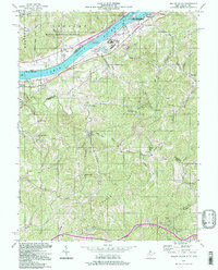 Willow Island 1994 topographic map thumbnail