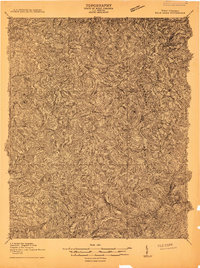 Bald Knob 1910 topographic map thumbnail