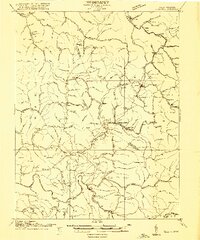 Cowen 1915 topographic map thumbnail
