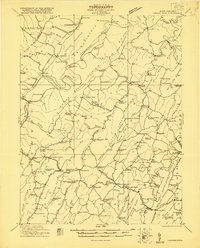 Hanging Rock 1921 topographic map thumbnail