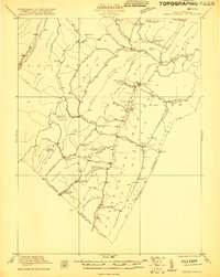 Orkney Springs 1921 topographic map thumbnail