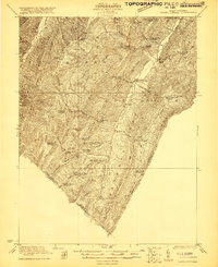 Orkney Springs 1921 topographic map thumbnail