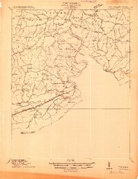 Peterstown 1913 topographic map thumbnail