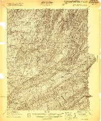 Ronceverte 1921 topographic map thumbnail