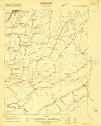 Ronceverte 1921 topographic map thumbnail