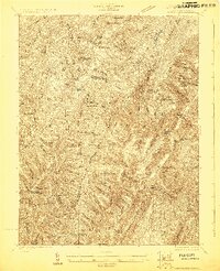 Spruce Knob 1922 topographic map thumbnail