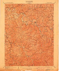 Arnoldsburg 1907 topographic map thumbnail