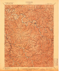 Arnoldsburg 1907 topographic map thumbnail